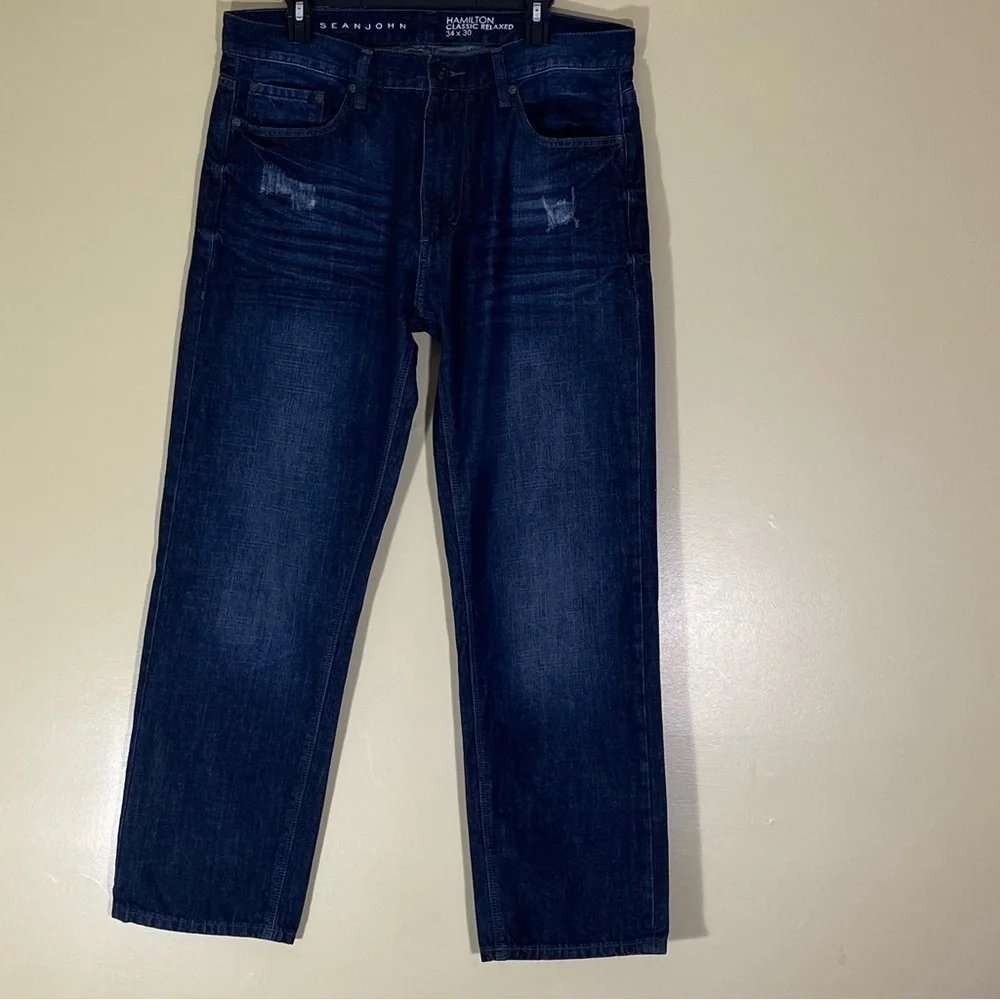 Sean John / Hamilton Dark Blue Jeans RN 130323 34 x 30